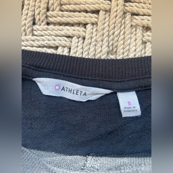 Athleta Black Recharge Sweatshirt Dress Size Small - Picture 4 of 8